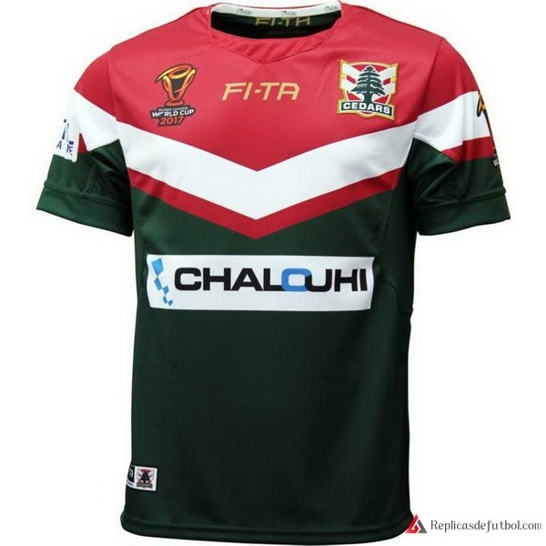 Camiseta Líbano RLWC Primera equipación 2017-2018 Verde Rugby